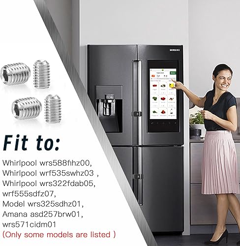 Miniatura 4 de W11366418 - Juego de tornillos de montaje para manija de puerta de refrigerador y congelador AM 1-5-1 - EA221008 - (paquete de 2)