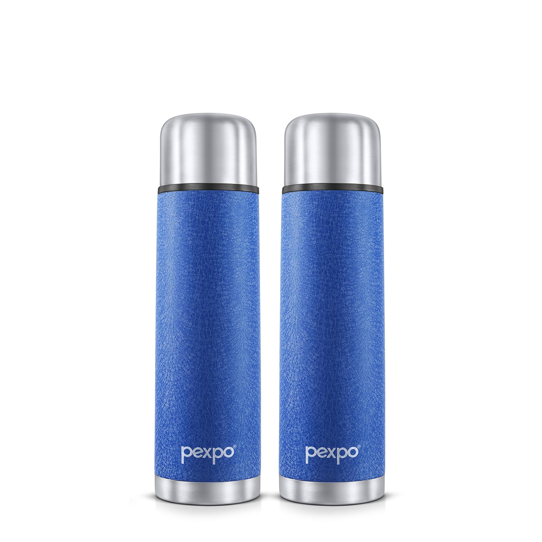 Pexpo Flamingo|ISI Certified|Vacuum Insulated Hot & Cold Stainless Steel Flask with Jute Bag- 750ml Blue Pack of 2 |Steel Bottle|Thermoflask|Leak Proof|Travelling|School & Trekking|Office|Men, Women (B0B1DT5RD9) Amazon Price History, Amazon Price Tracker