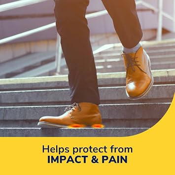 Dr. Scholl's Men's 8-12 Heel & Arch Orthotics and PROFOOT Men's 8-13 Gel Heel Shock Absorbing Insoles for Plantar Fasciitis & Heel Pain, 1 Pair Each