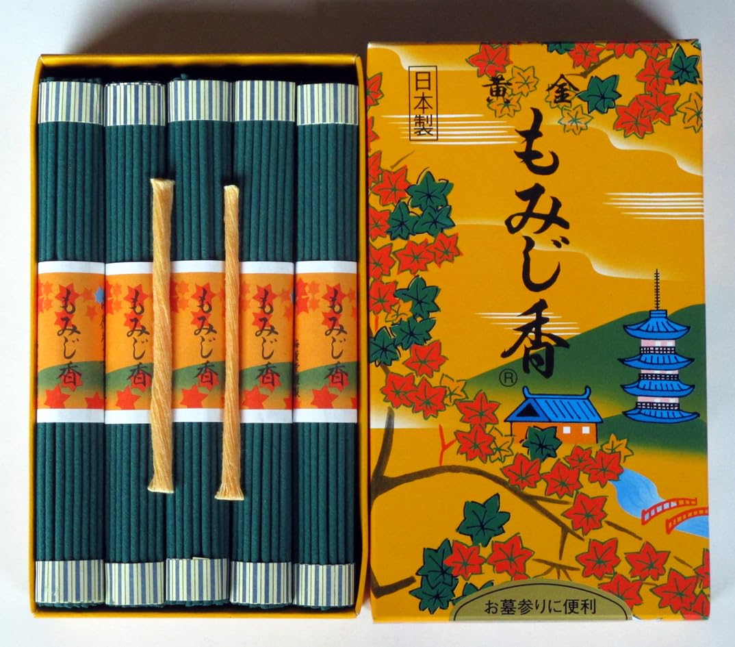 Umekundo Golden Momiji Japanese Incense Sticks Cedar Awaji Island 10 Bundles