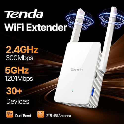 Miniatura 2 de Tenda AX1500 - Extensor de rango WiFi 6, amplificador de señal WiFi para el hogar de hasta 1500 pies cuadrados y más de 30 dispositivos,