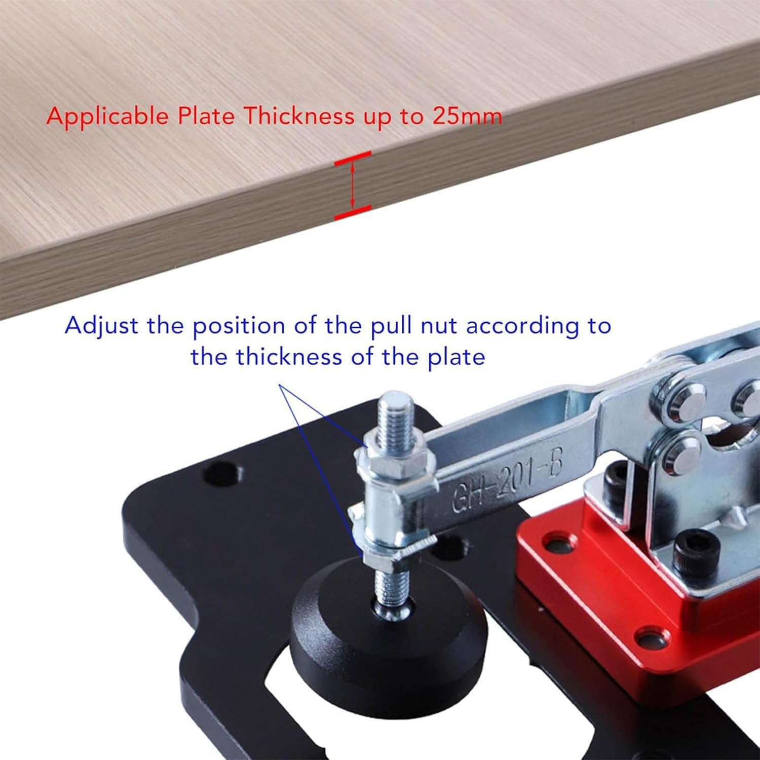 35mm Concealed Hinge Jig, Aluminum Alloy Hinge Drilling Jig Hole Guide Hole Puncher Locator Woodworking Tool for Door Cabinets Hinges Mounting, Drill Guide Locator