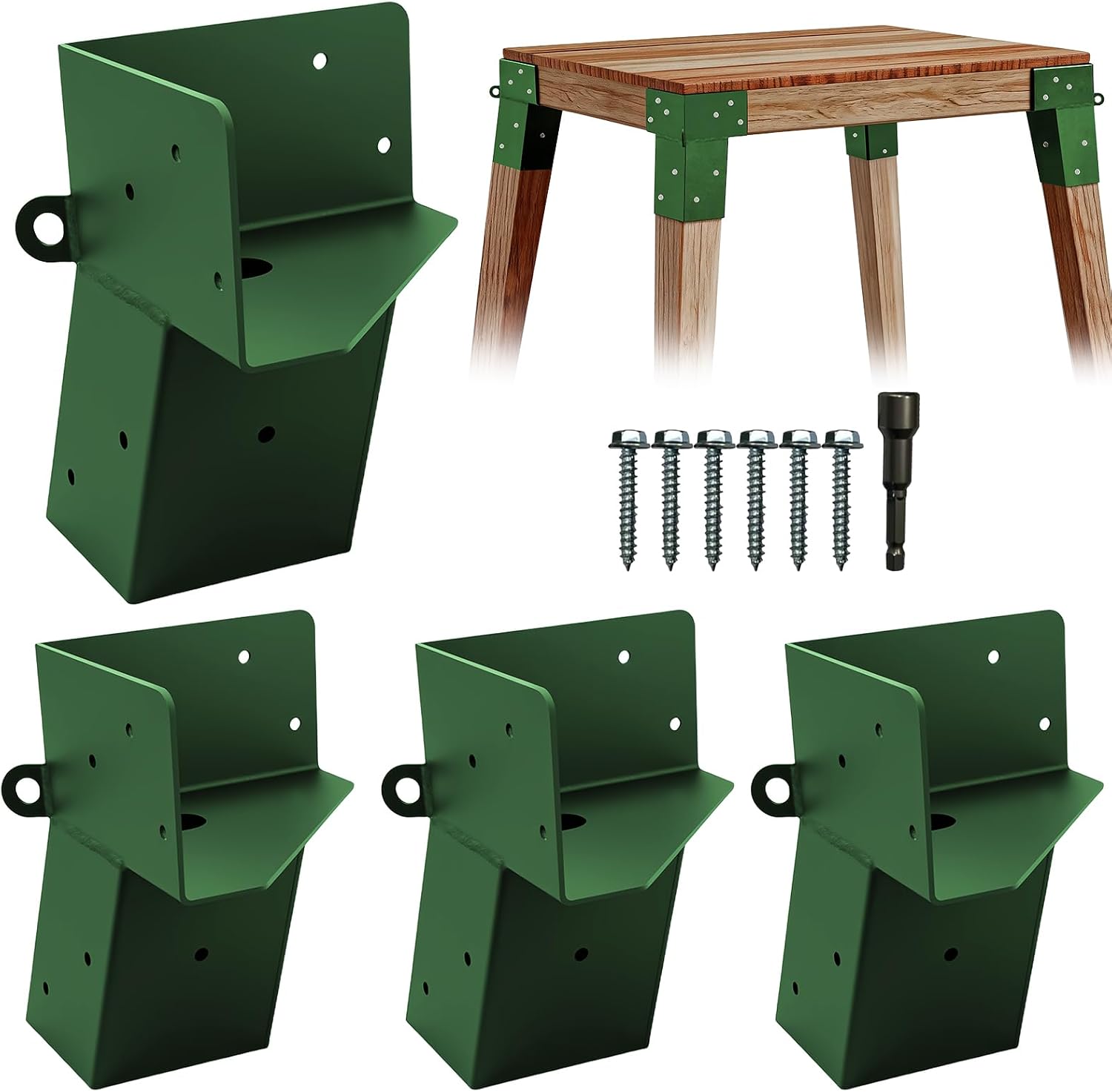 4 Pcs 4"x 4" Deer Stand Brackets