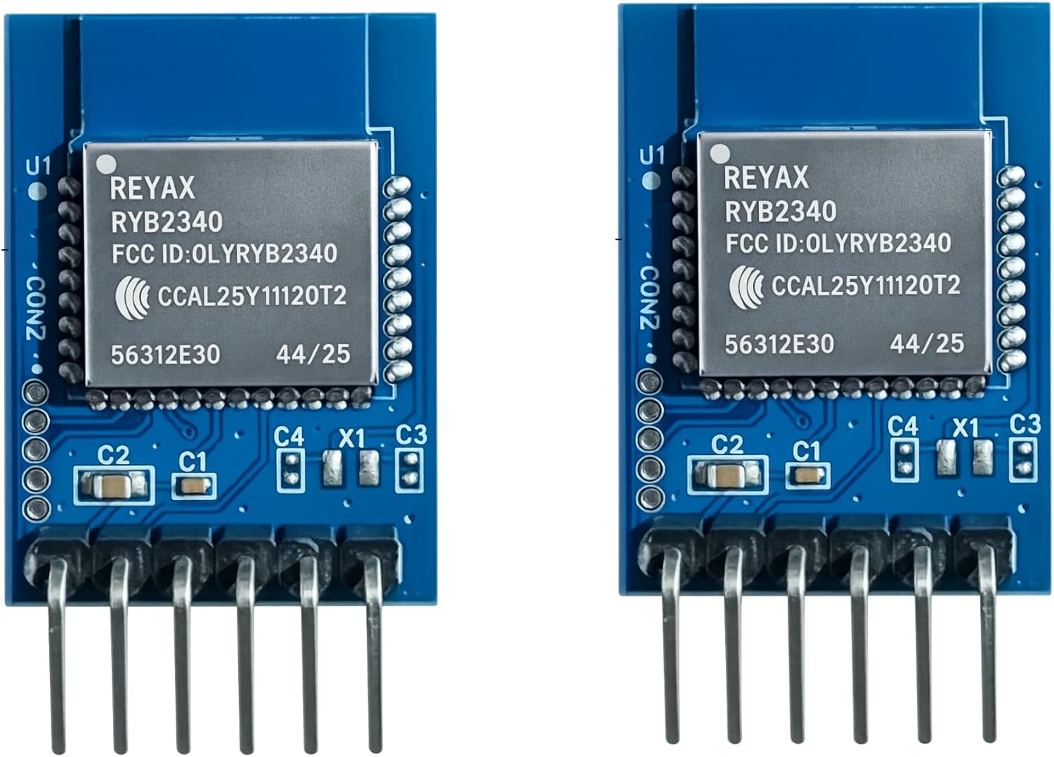 2pcs REYAX RYB2340_Lite Bluetooth® 5.3 BLE UART transparent mode module Arduino® Android® & iOS® FCC Certification