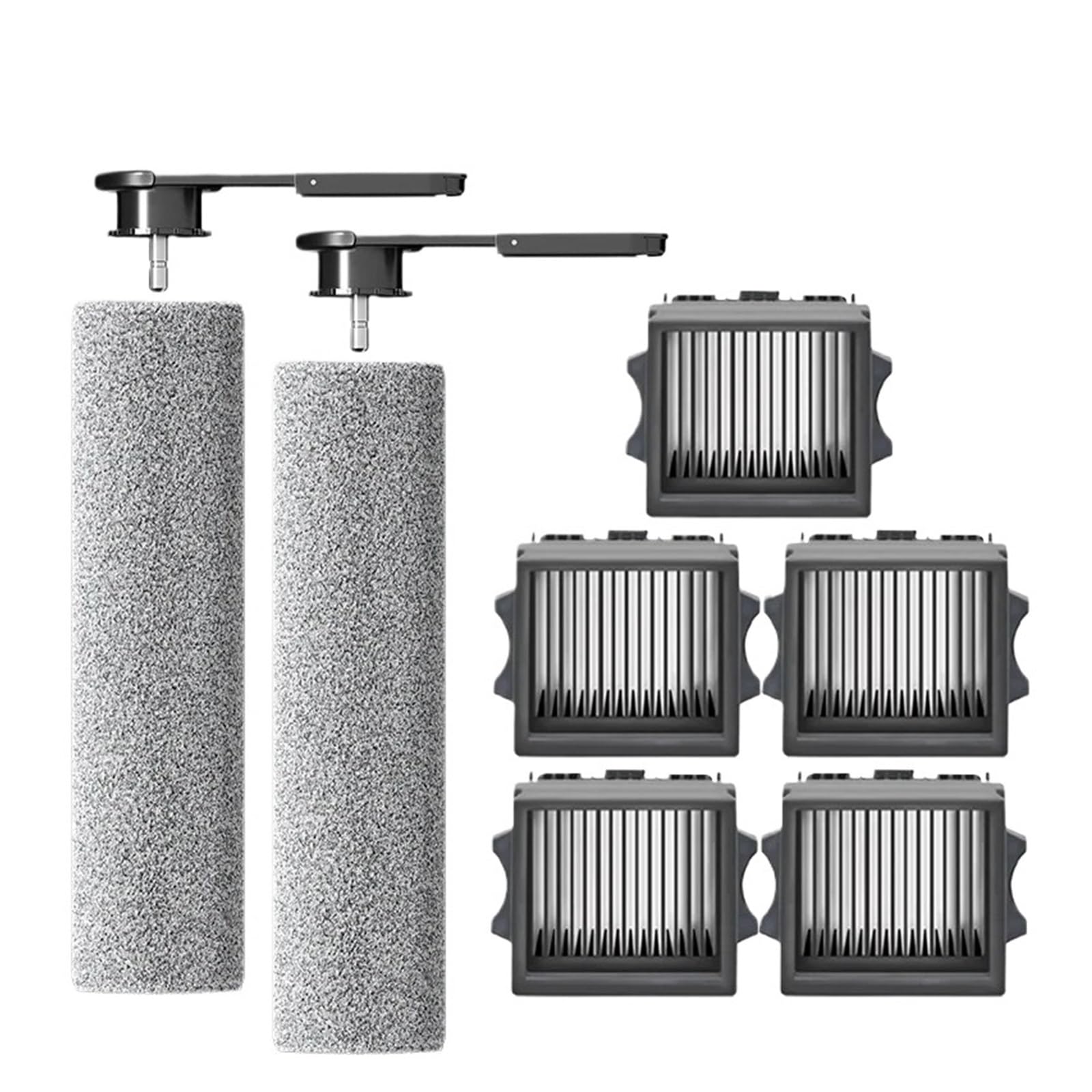 LTDXLNBWQ Compatible With Tineco Floor One Switch S6Stretch S6 Parts Wet Dry Vacuum Cleaner Consumable Roller Brush HEPA Filter Accessories(7pcs)