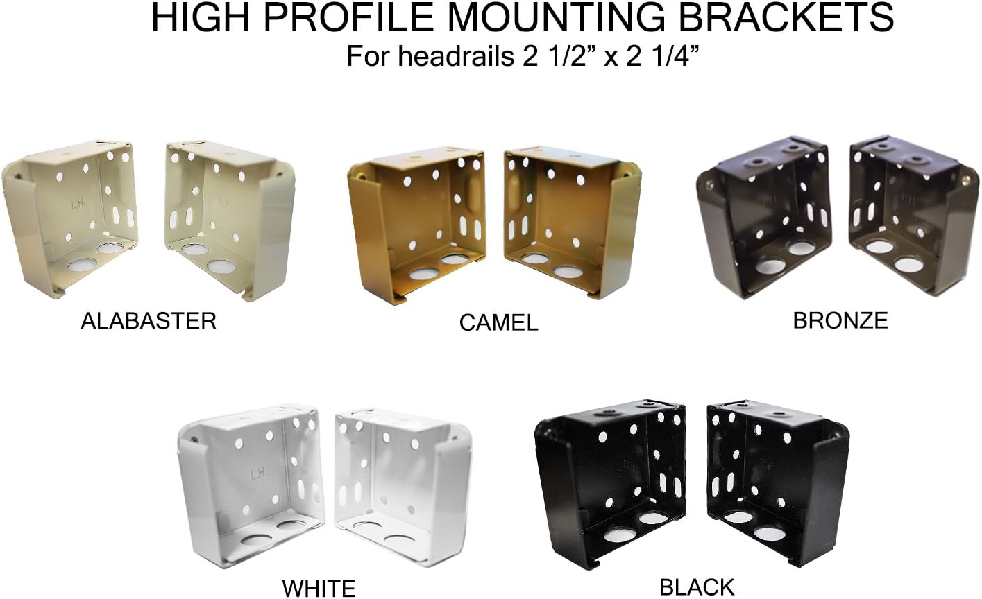 High Profile Box Mounting Bracket Set - White - Free Shipping!