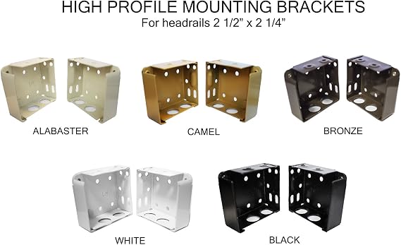 High Profile Box Mounting Bracket Set - White - !
