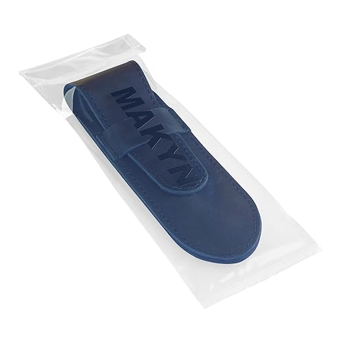 Miniatura 25 de Funda de afeitar recta, funda de cuero de vaca auténtica, soporte para maquinilla de afeitar recta, estuche de afeitar de viaje (marrón vintage)