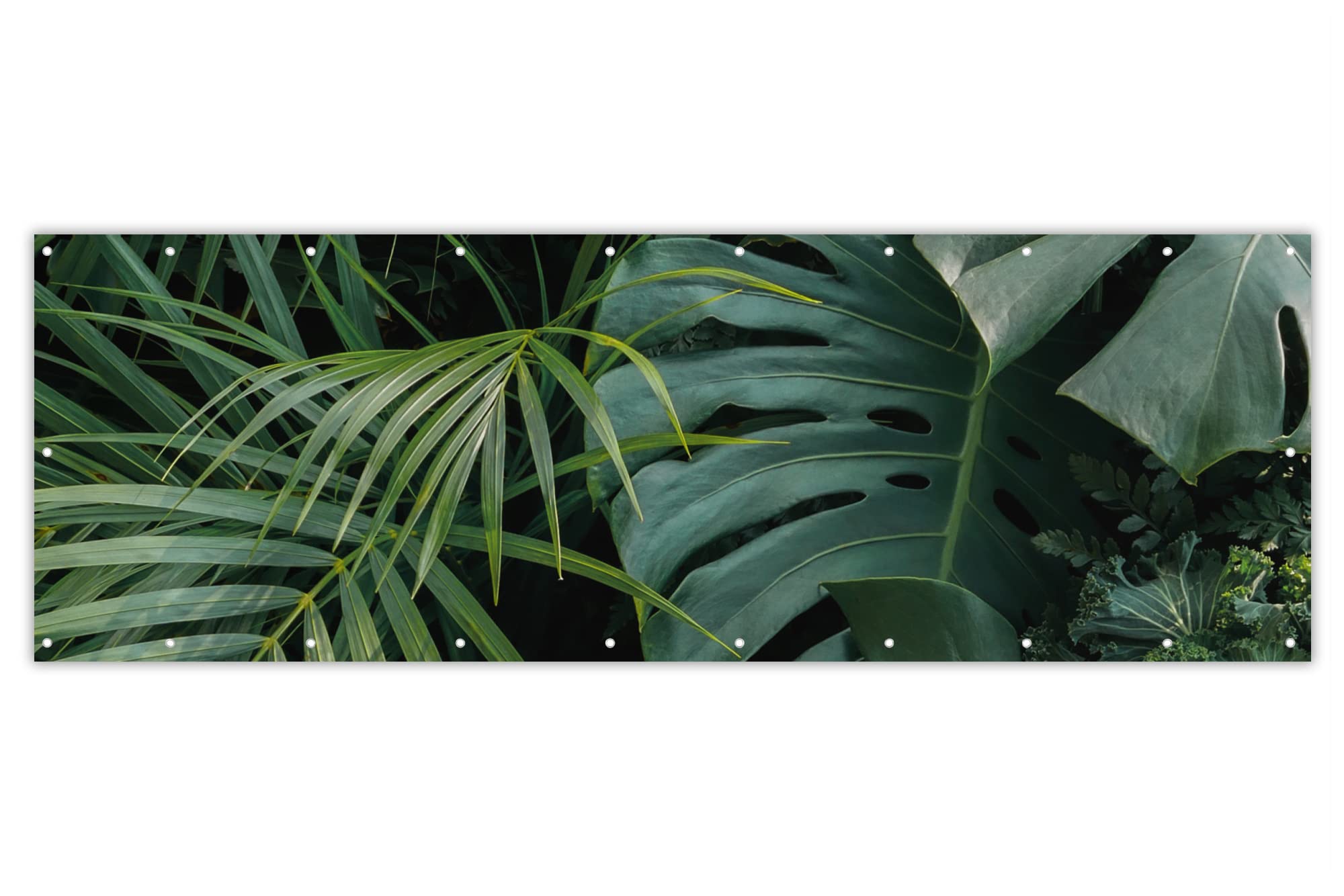 MuchoWow Balkon Sichtschutz Matte – 300 X 85 Cm, Wetterfest, Mit Baum-Landschaftsdesign, Inkl. Kabelbinder