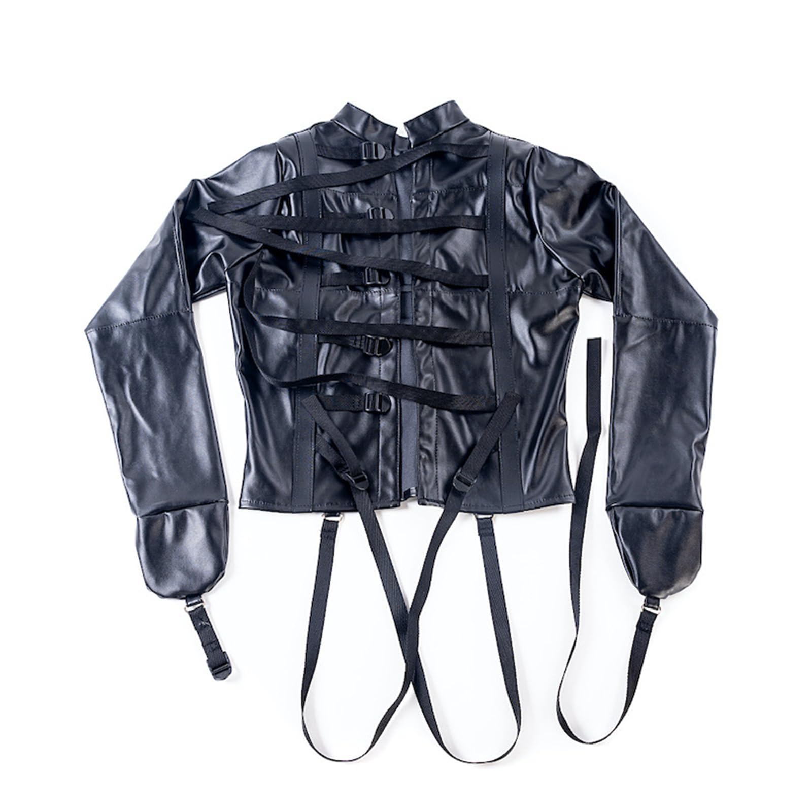 SM Leder Armfesseln Zwangsjacke Kostüm Erotik Dessous Keuschheit Erwachsene Handschellen Restraint System BDSM Arm Bondage Leder Fesselgurte SM Fetisch Sex Toy