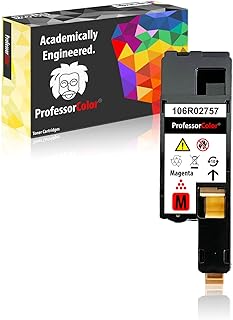 Professor Color Remanufactured Toner Printer Cartridge for Xerox WorkCentre 6027/6025, Xerox Phaser 6022/6020, Replacement Toner for Magenta 106R02757 (1,000 Pages)