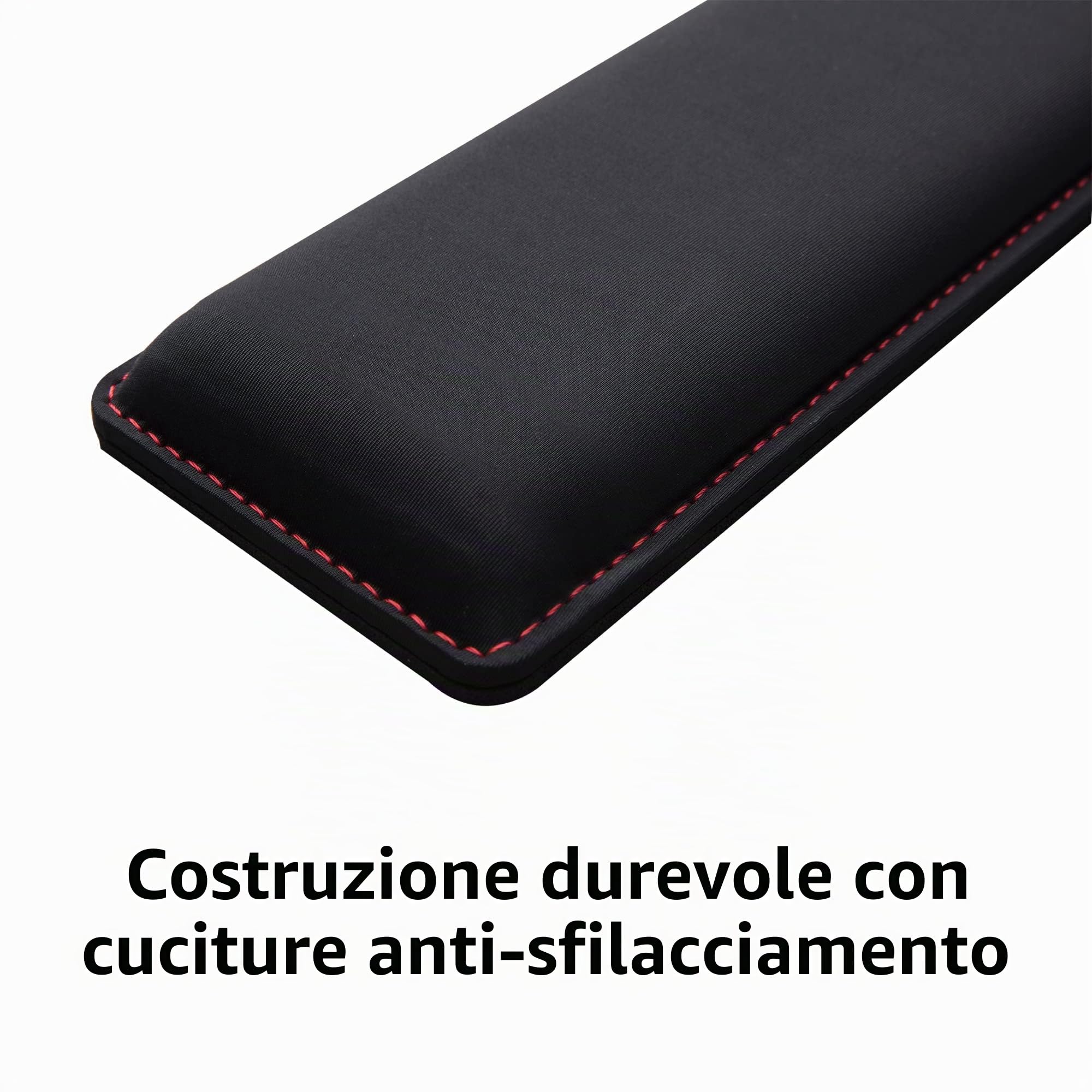 HyperX Wrist Rest Poggiapolsi per tastiere Memory Foam in Gel Anti-Scivolo Ergonomico Nero