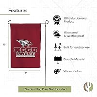 Vista 4 de Desert Cactus Bandera de jardín NCCU de la Universidad Central de Carolina del Norte, 19 x 12 pulgadas, bandera de Carolina Eagles para exhibición