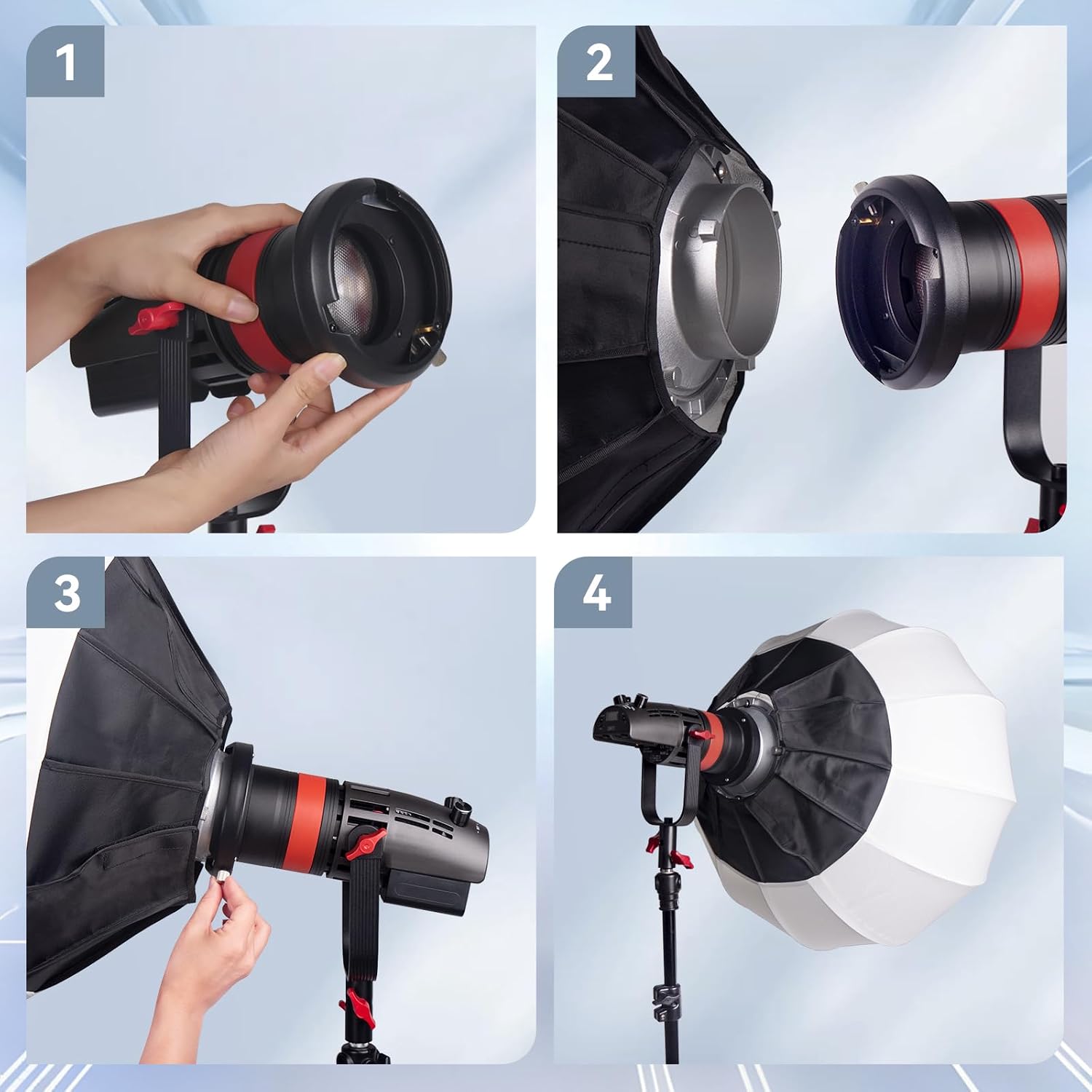 Came-TV Bowens Speed Ring Speedring Adapter for Studio Photography Compatible with Boltzen Led Video Light,Photography Light Softbox Accessory