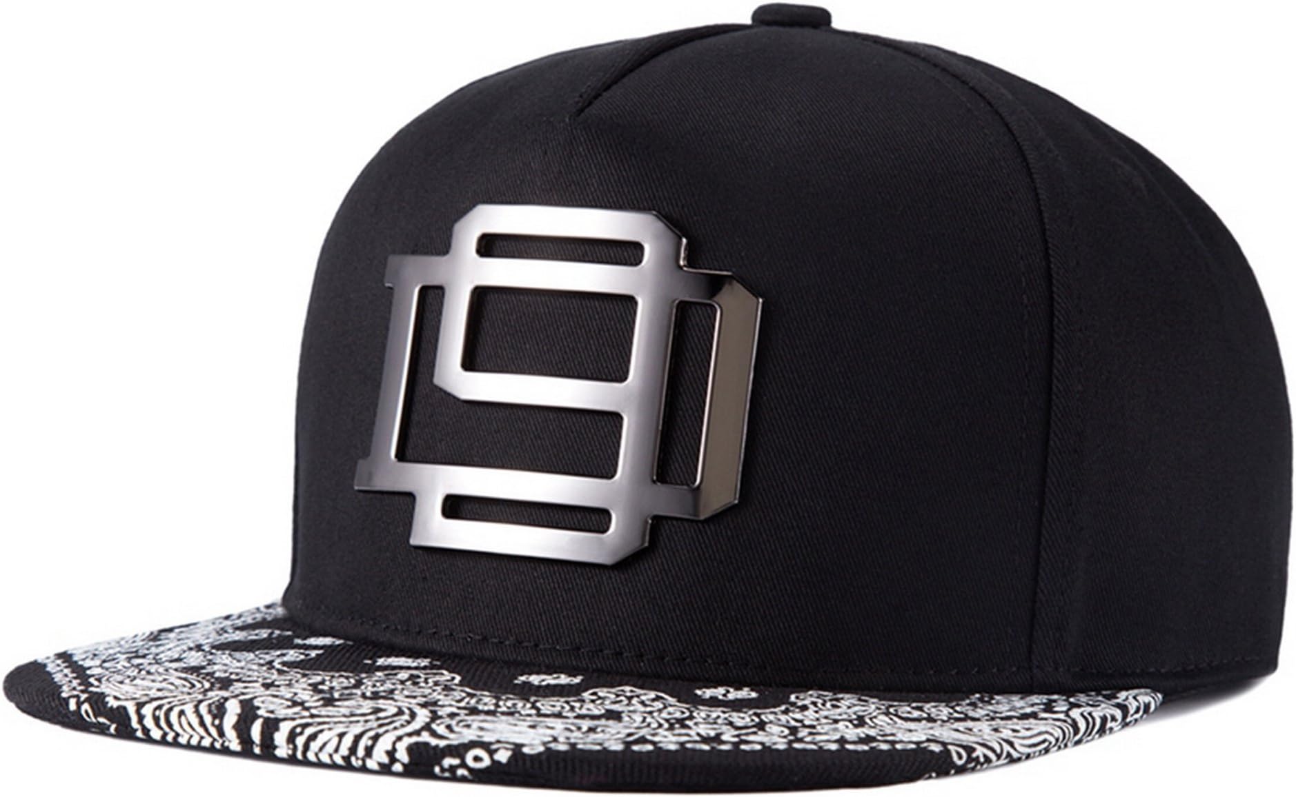 TESOON Flat Bill Snapback Hat - Hip Hop Baseball Cap