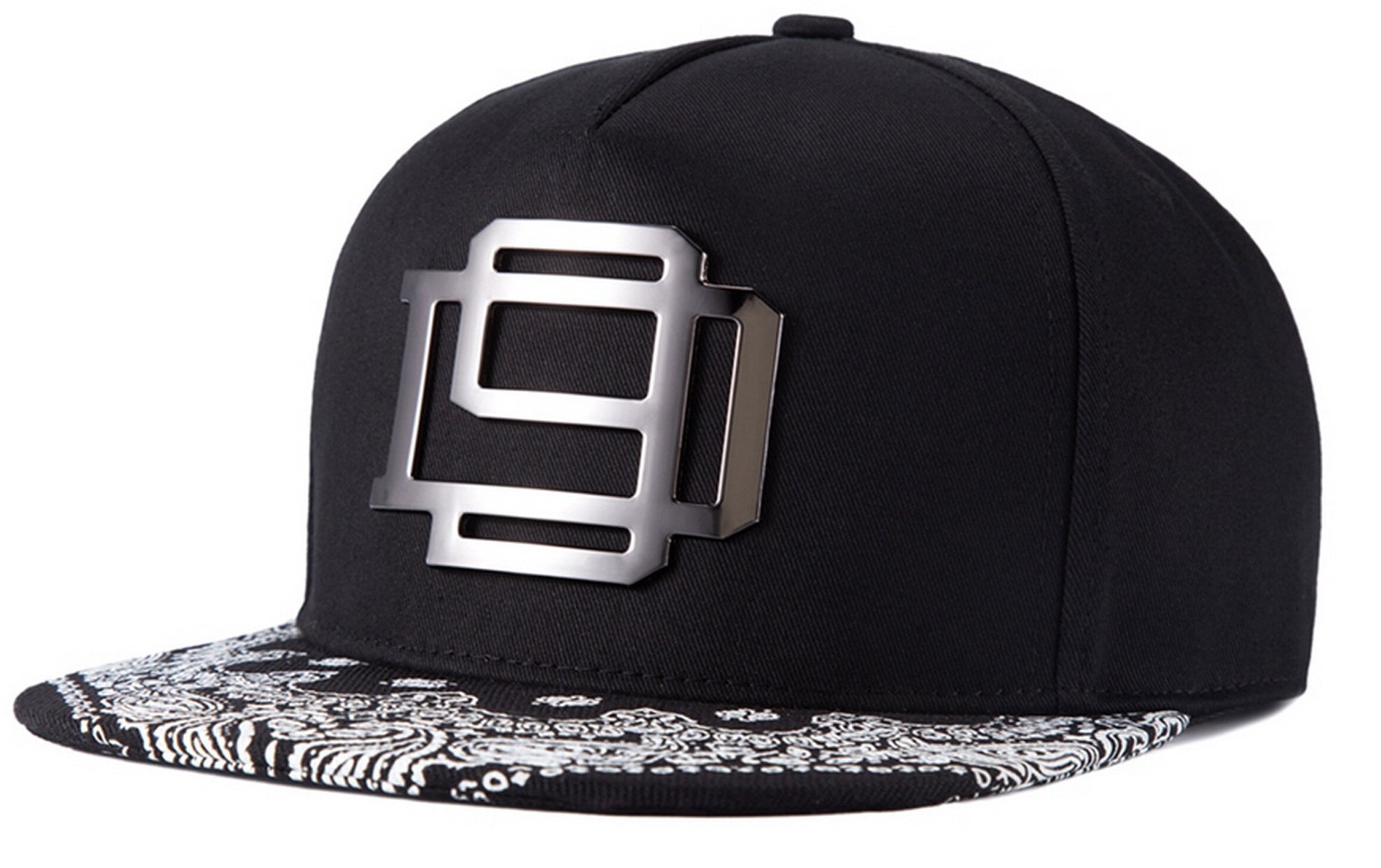 TESOON Flat Bill Snapback Hat - Hip Hop Baseball Cap