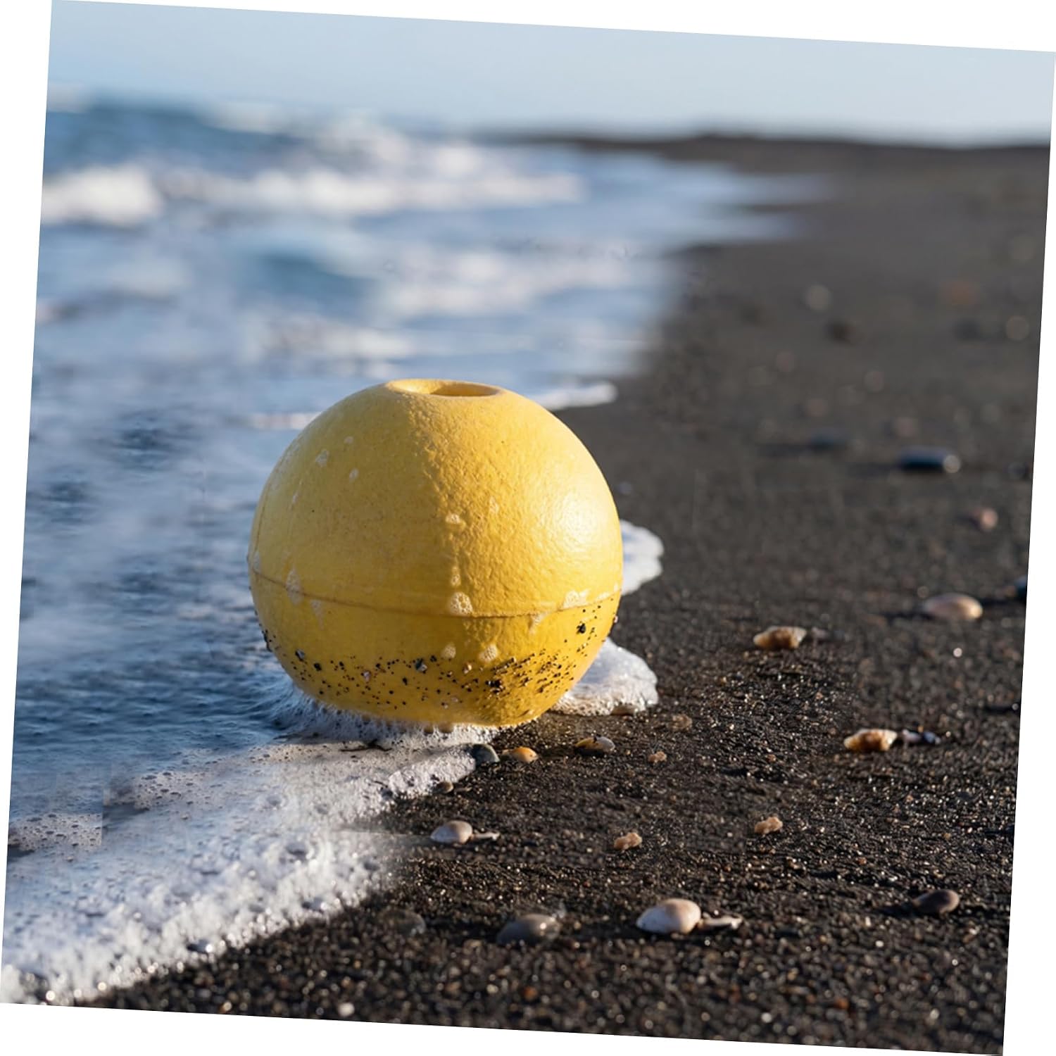 2pcs Fishing Net Marker Buoys with PVC Foam, 20cm Yellow Float Balls for Gill Nets, Crab Traps, Kayak Anchors, and Dock Lines in Boating and Fishing