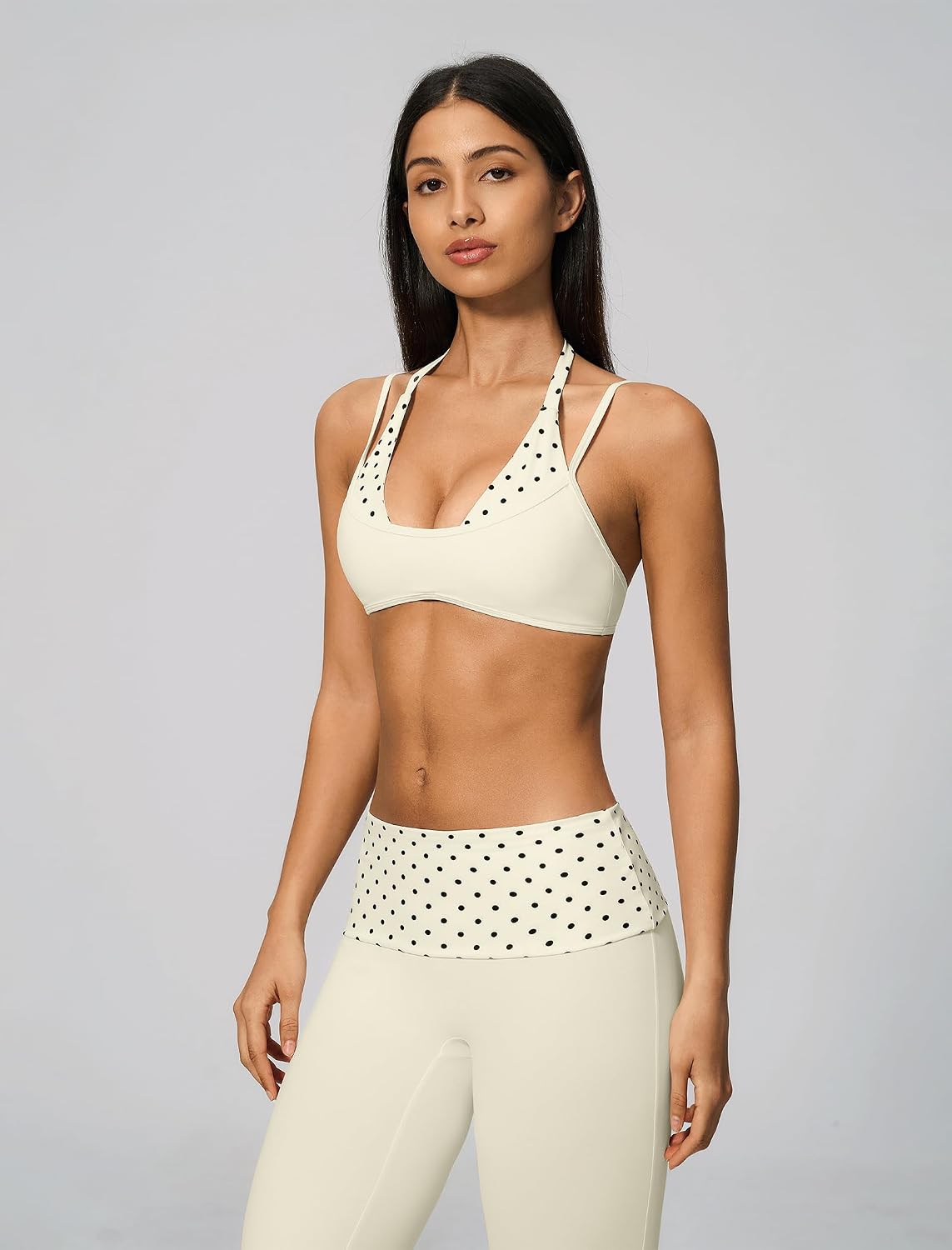 ABOCIW Double Layer Workout Sets for Women 2 Piece Yoga Pilates Outfits
