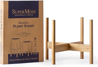 SuperMoss (54070 Bamboo Plant Stand – Mid-Century Modern Indoor Plant St...