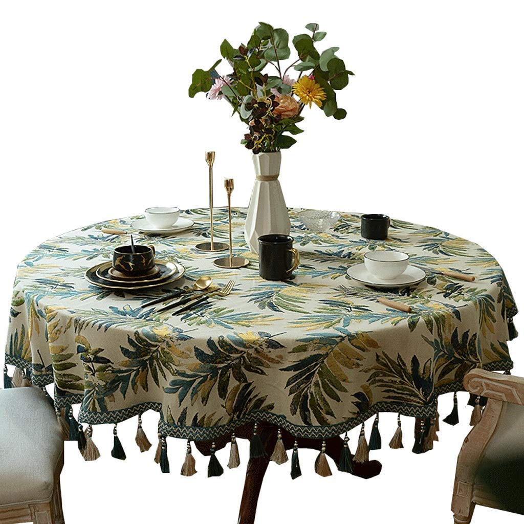 Nappe de table ronde de 90 cm de diamètre en tissu américain pour restaurant et hôtel