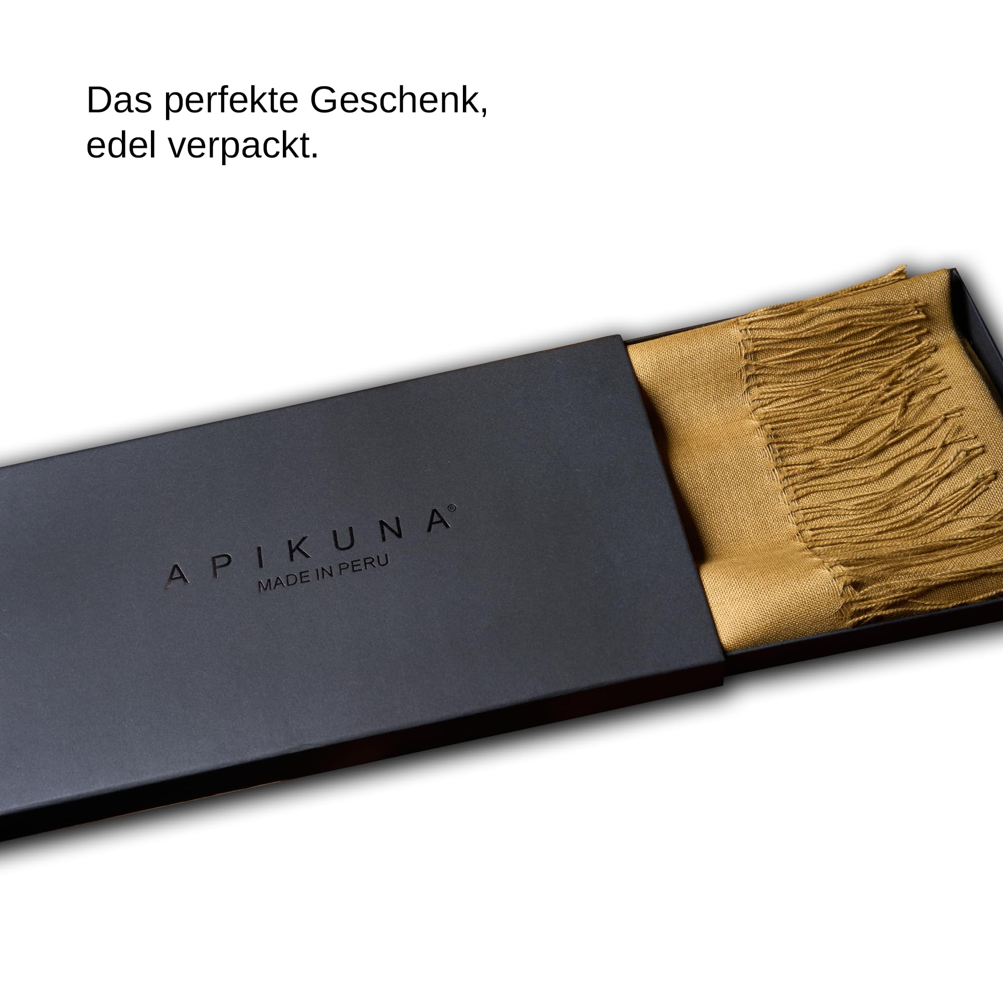 Premium Schal aus 70% Baby Alpaka, 30% Seide (200x70cm) – Eleganter Pashmina für Damen & Herren, alle Jahreszeiten – Perfekt für besondere Momente