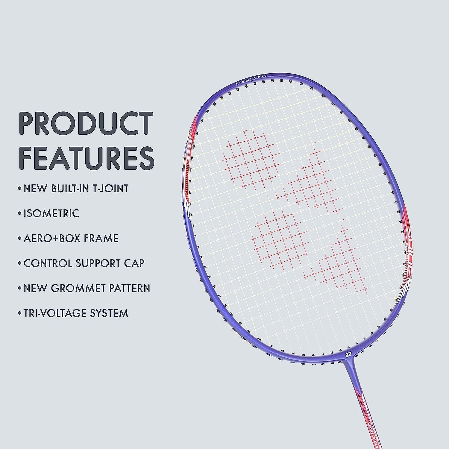 YONEX Voltric Lite 25I 5U G4 & G5 Strung Badminton Racquet (5U G5), Blue