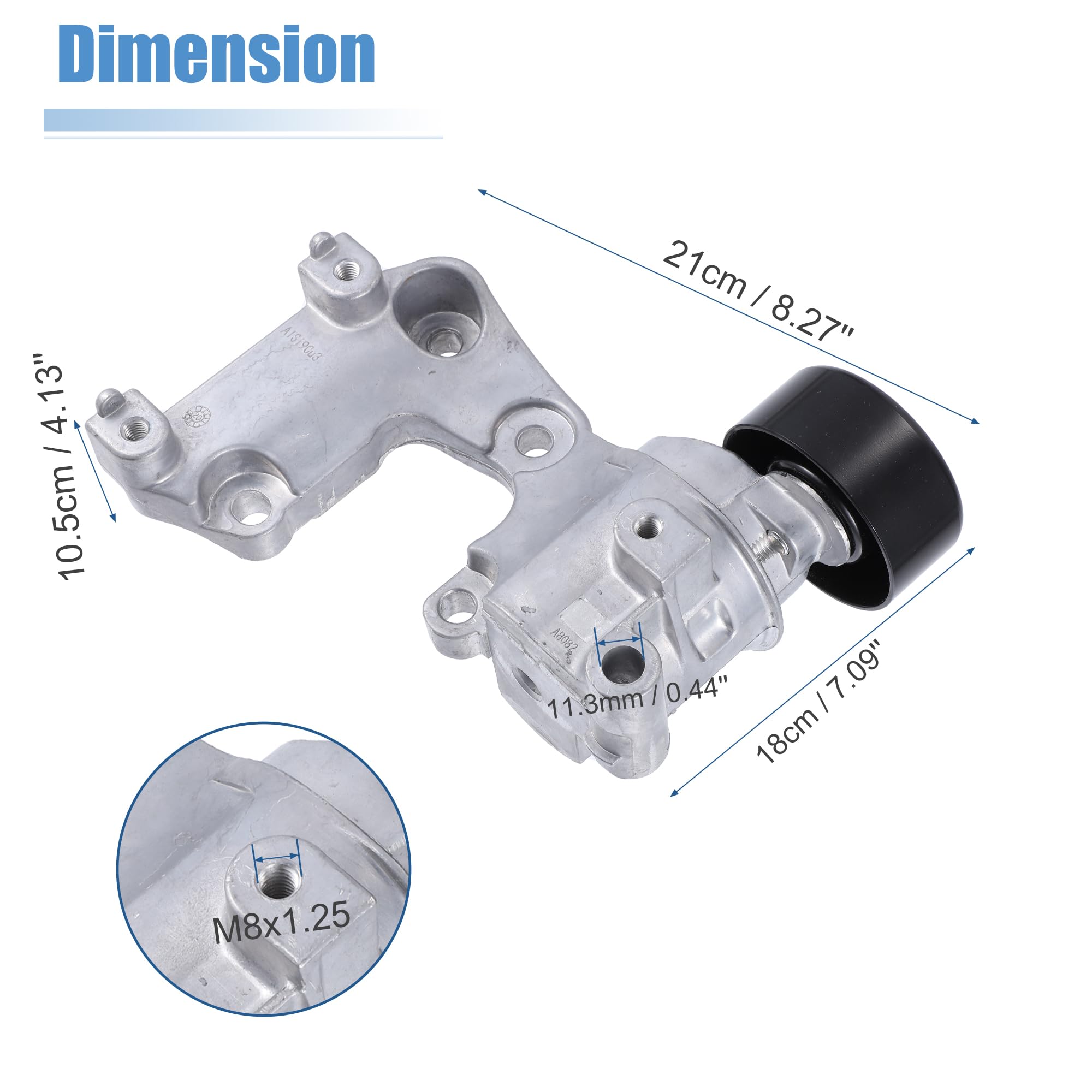 X AUTOHAUX 1uds Motor Correa Tensor Polea para Toyota 16620-31040