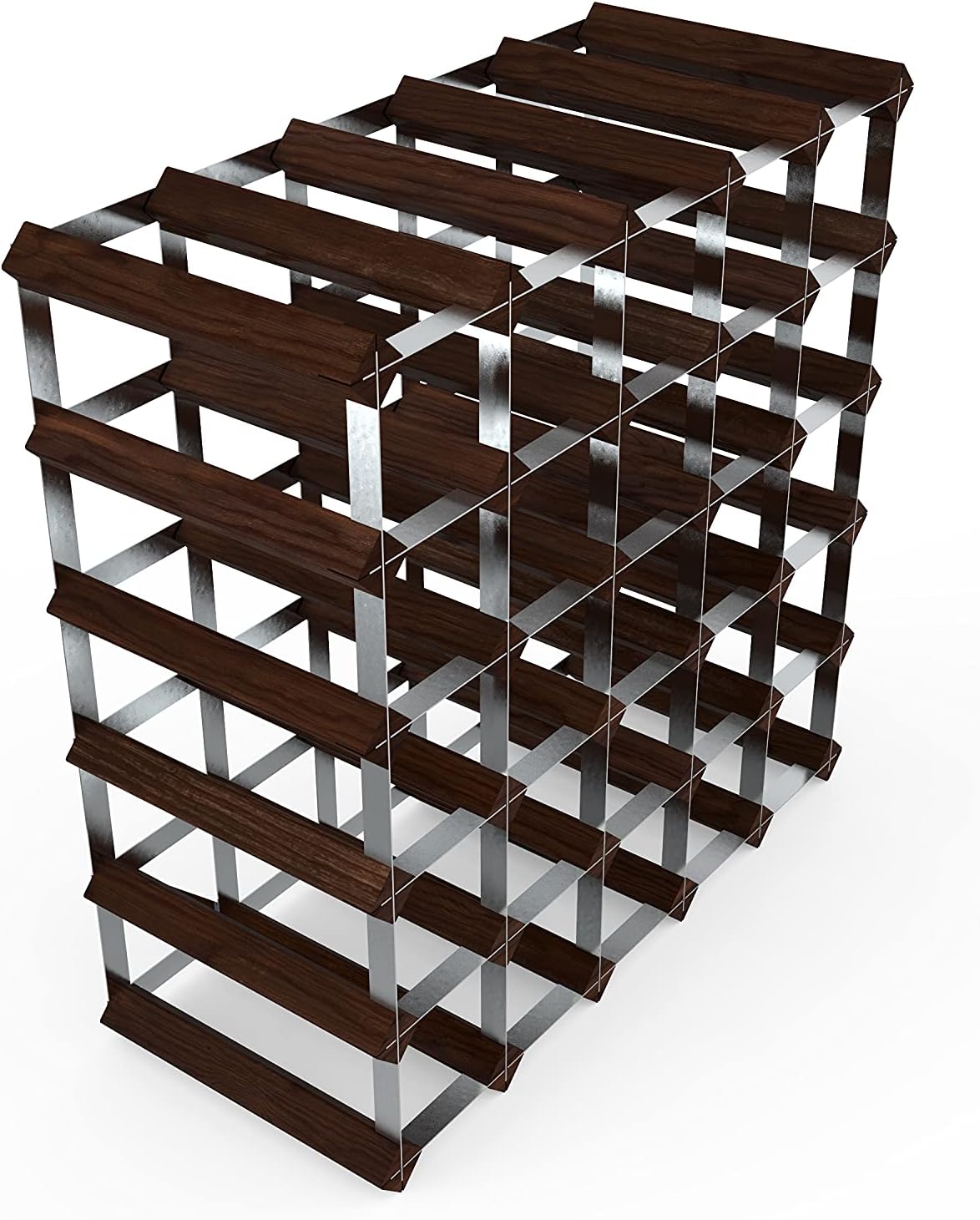 RTA 30 Bottle Traditional Wine RackKitDark Pine (FSC) BigaMart