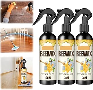 Natural Micro-Molecularized Beeswax Spray, Beeswax Furniture Polish, Wood Seasoning Beeswax Polish for Furniture, Natural Beeswax Wood Furniture/Floor Polish/Care (3PCS)