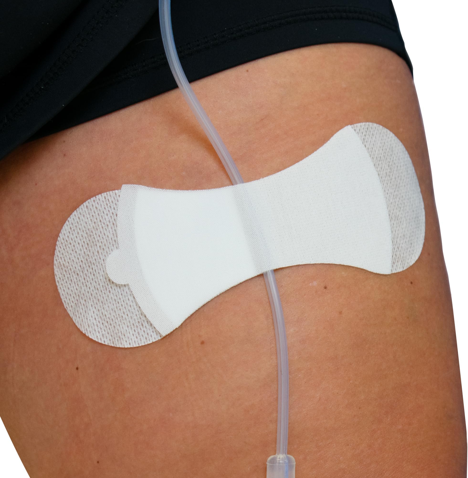 3400L-10PK Grip-Lok Large Securement Device ― Pack of 10 ― Catheter Stabilization Device ― White ― Flexible Material ― Low-Profile Design for Comfort― Home Healthcare ― Medical Supplies