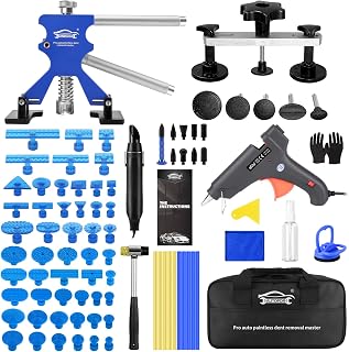 Paintless Dent Repair Kit, Car Dent Remover Tools Comes with Glue Remover Dent Puller Repairs 90% of Dents on Car Body Removing Include Big Dents, Small Dents,Dings and Hail Damage