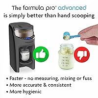 Vista 6 de Baby Brezza Formula Pro - Máquina dispensadora de fórmula avanzada – Mezcla automáticamente una botella de fórmula caliente al instante – Haz