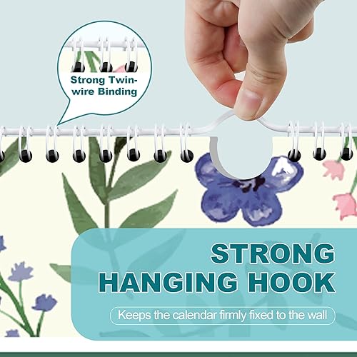 Miniatura 3 de SUNEE Calendario de pared grande 2023-2024 de 14.5 x 11.5 pulgadas, calendario mensual colgante grande de 18 meses con líneas, julio de 2023 a