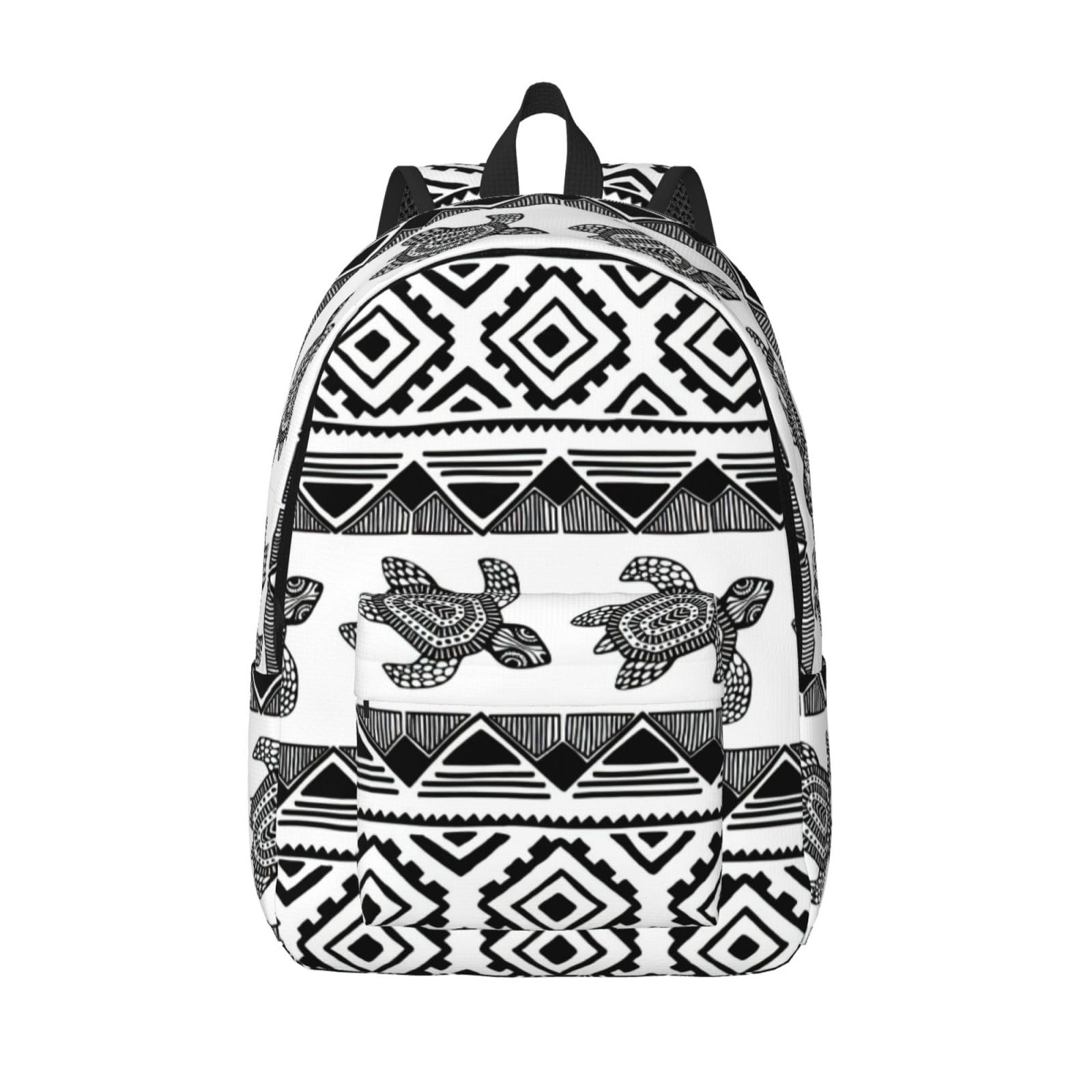 MDATT Mochilas étnicas a rayas de tortuga, mochilas elementales para niñas y niños, a la moda, casual, mochila de viaje, universidad, profesor