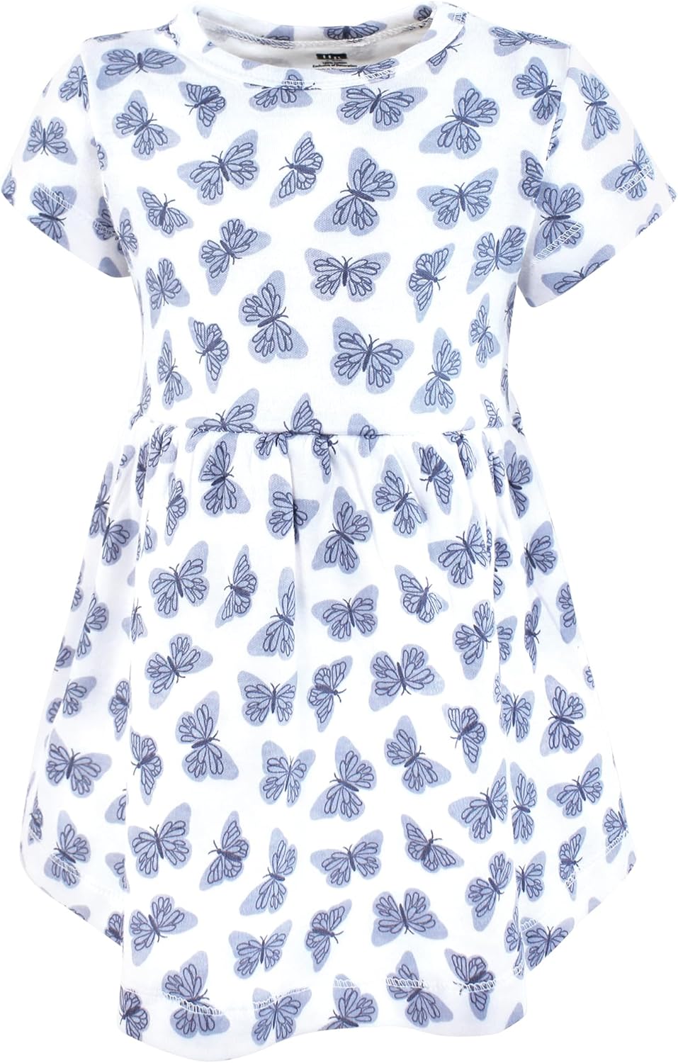Hudson Baby Girls Cotton Dresses, Butterfly Floral, 0-3 Months - Image 4