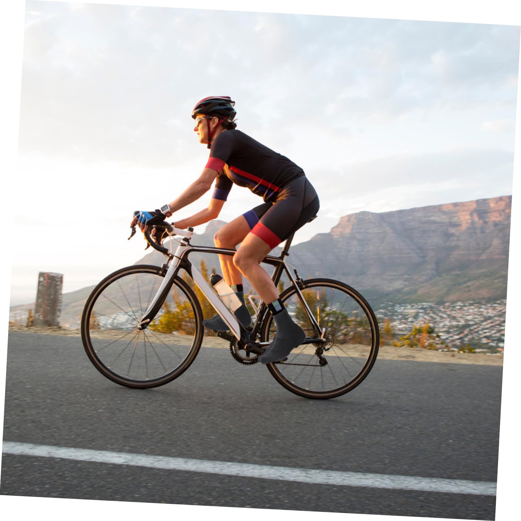 INOOMP 3 Piezas Cubierta del Zapato Chanclos Al Aire Libre Ciclismo Bicicleta Cubrezapatillas Ciclismo Cubierta Botas Lluvia Bike Hombres y Mujeres Juegos Invierno