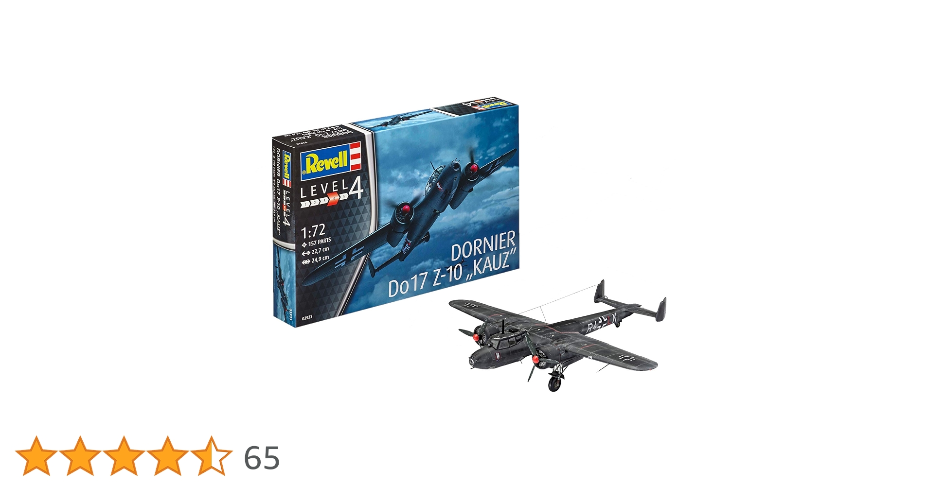 Amazon | ドイツレベル 1/72 ドイツ空軍 ドルニエ Do17Z-10 プラモデル