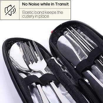 Amazon.com: Travel Utensils with Case, Quatish Portable