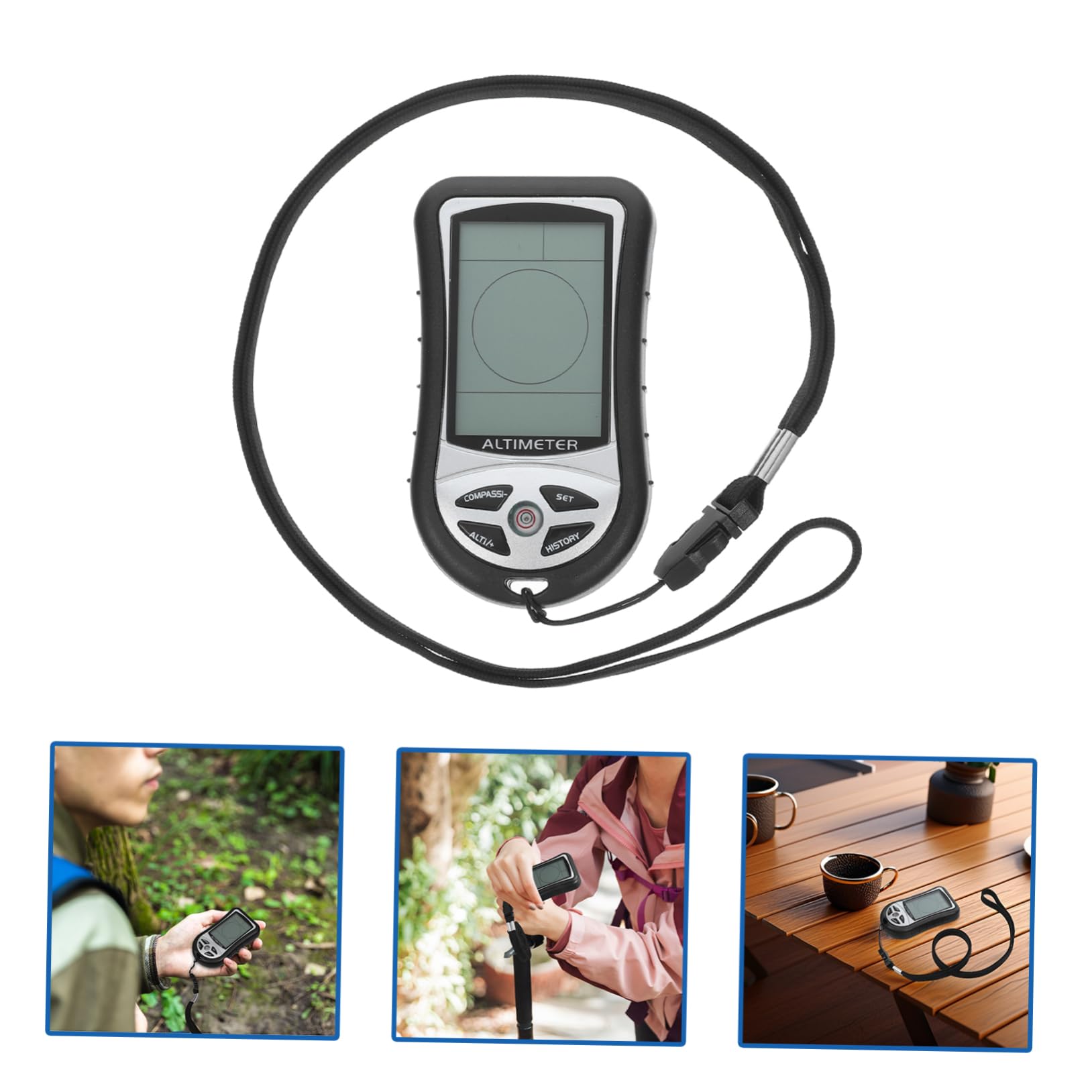 HEMOTON Barometro Portatile Elettronica Misuratore Meteorologico Per Pressione Temperatura e Vento Per Campeggio e