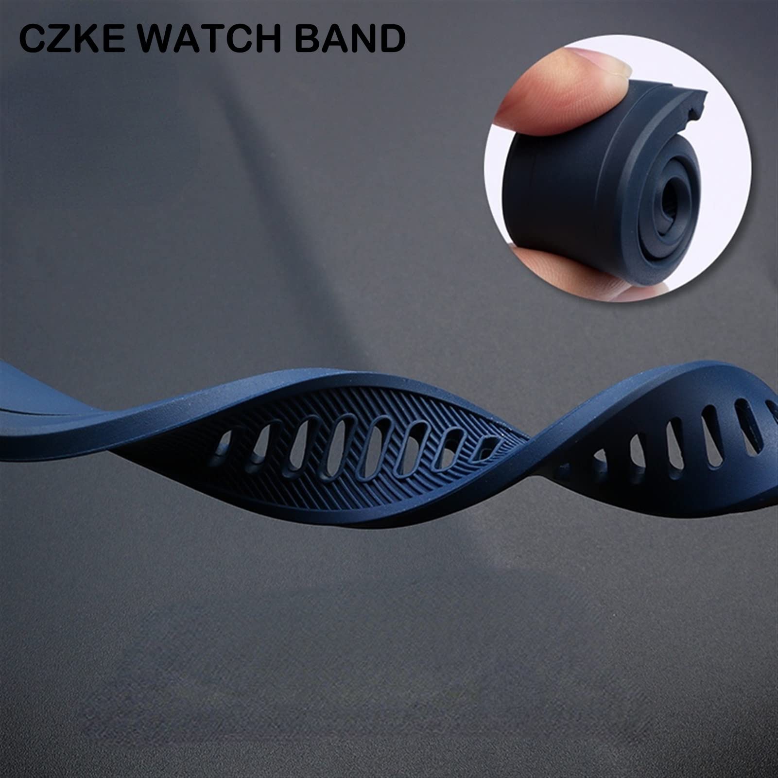 pour l'eau d'ormeau SRPA21J1 SRPC25J1 SRP777J1 Bracelet en Caoutchouc fluoré Bracelet de Montre mâle Cola Anneau Bracelet Homme 22mm