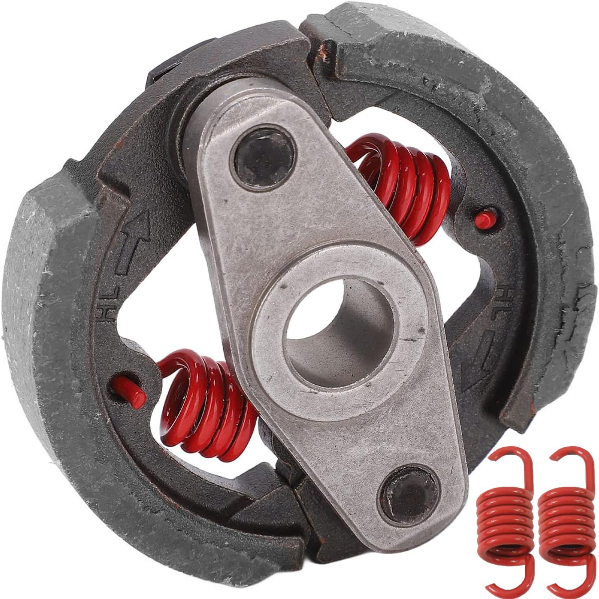 ZAMDOE Pastiglia Frizione a 2 Molle di Ricambio per 43 CC, 47 CC e 49 CC Motore a 2 Tempi da minimoto, Quad, ATV, Moto da Cross, Scooter, Accessori per Frizione