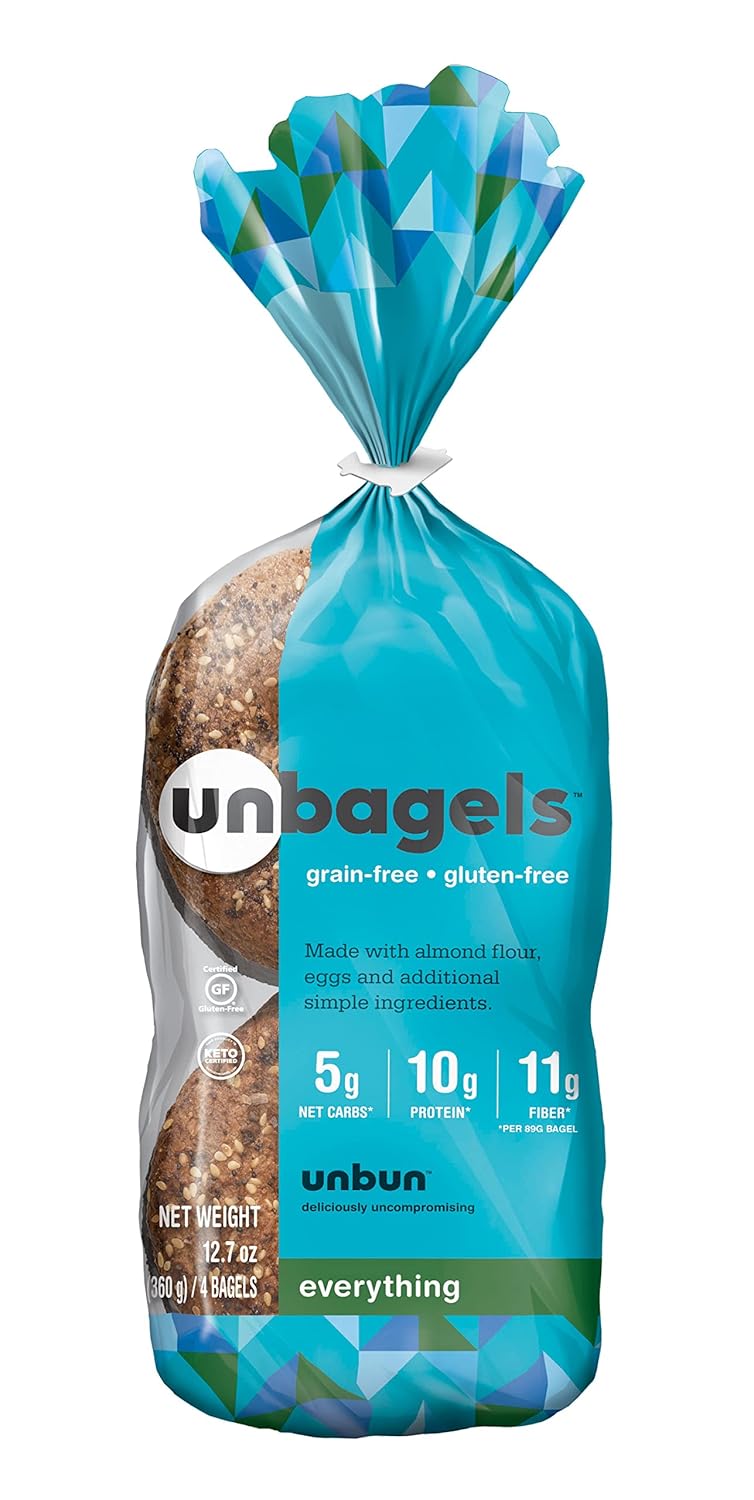 Unbun Everything Bagels Gluten Free, Keto, Grain Free