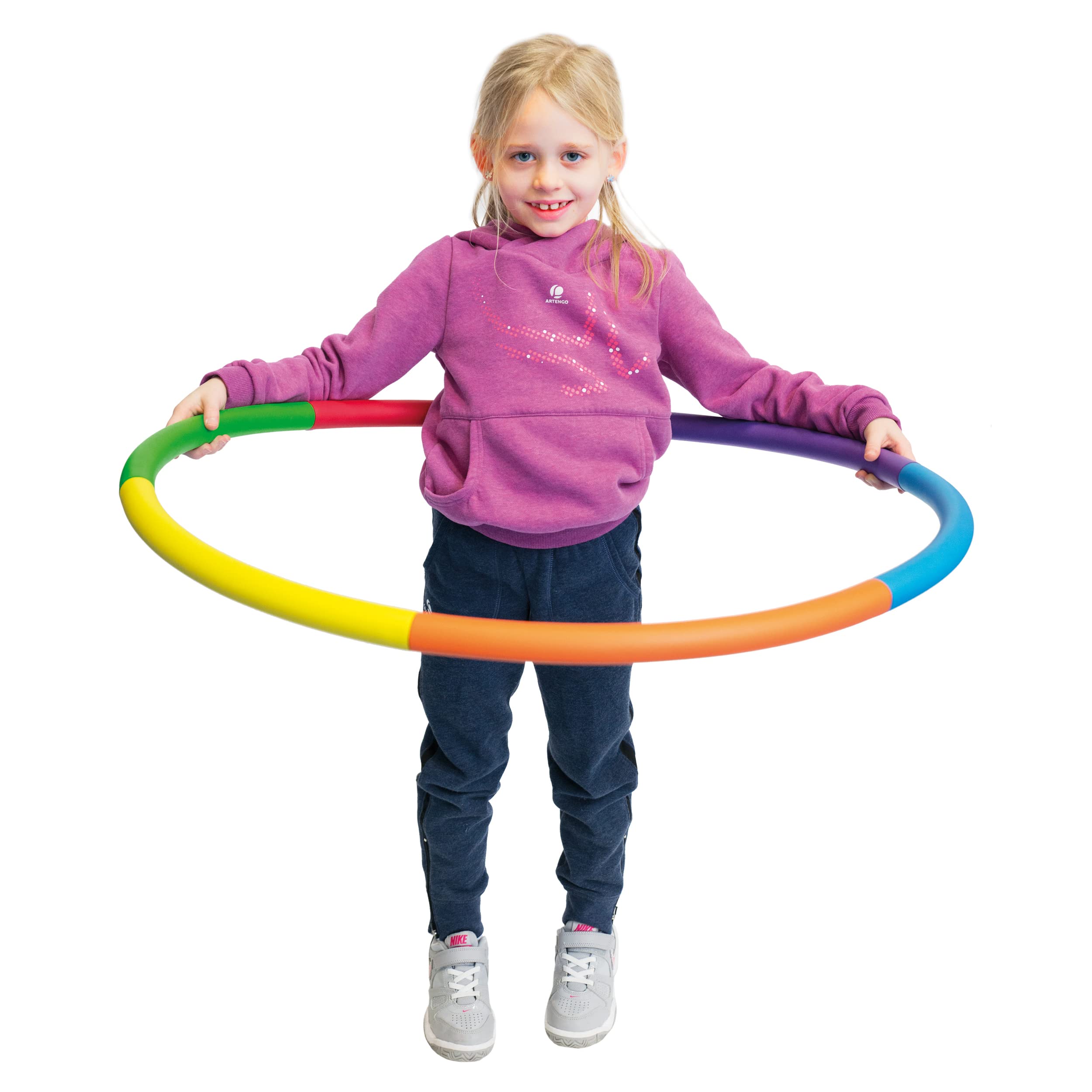 STYSOL Hola Hup, Exercise Ring for Fitness with 23 inch Diameter for Boys,Girls, Kids and Adults ( Multi Color ) DN 11