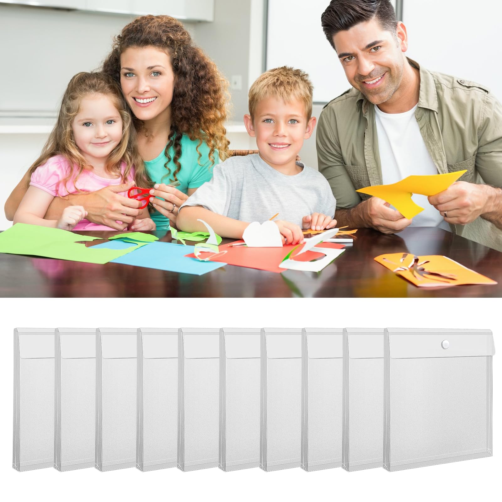 Koperty do przechowywania papieru biurowego i szkolnego - woreczki do scrapbookingu na materiały rzemieślnicze nize Twoje papiery i naklejki oraz stylowe rozwiązanie do przechowywania