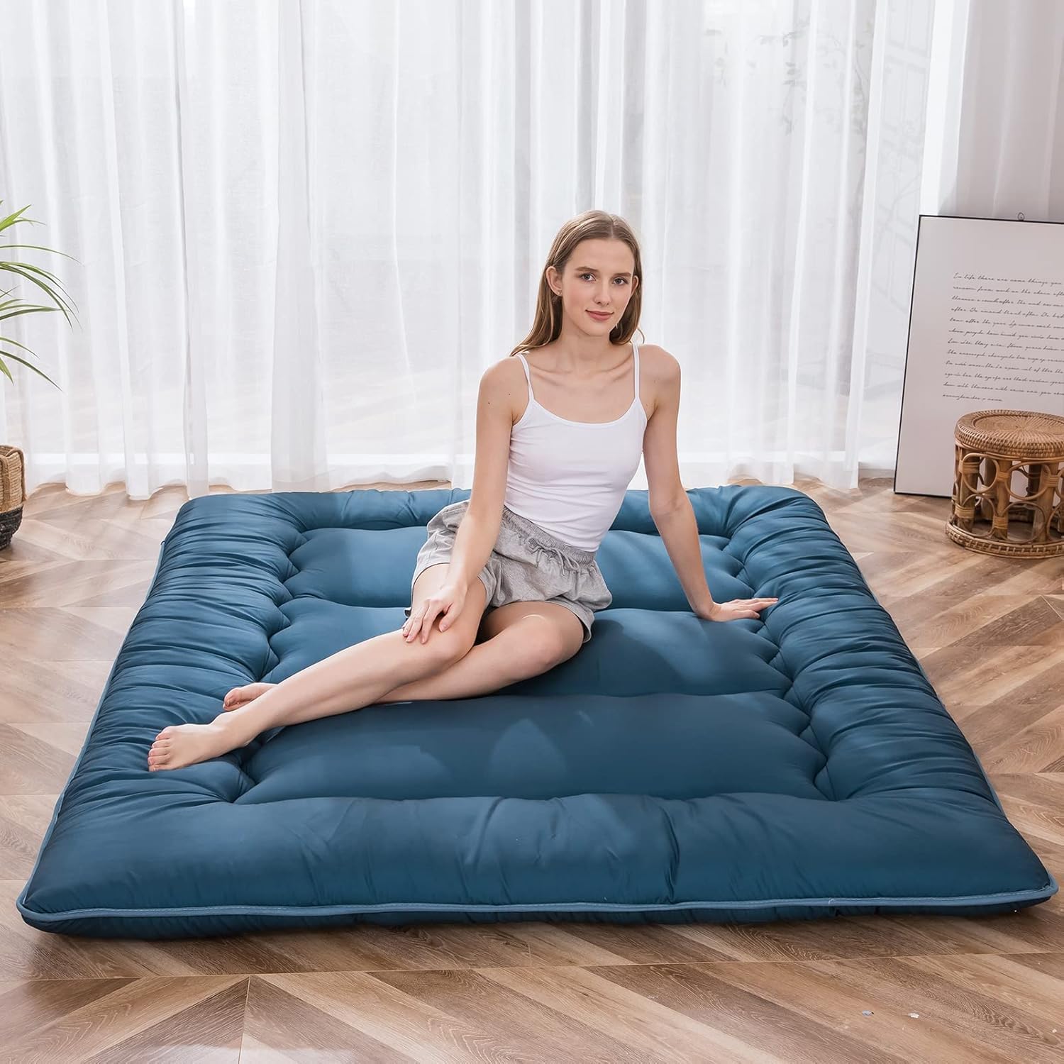 【ありがとうございました 美品 MAXYOYO セミダブルマットレス】 Amazon.com: MAXYOYO Japanese Floor Mattress Futon Mattress