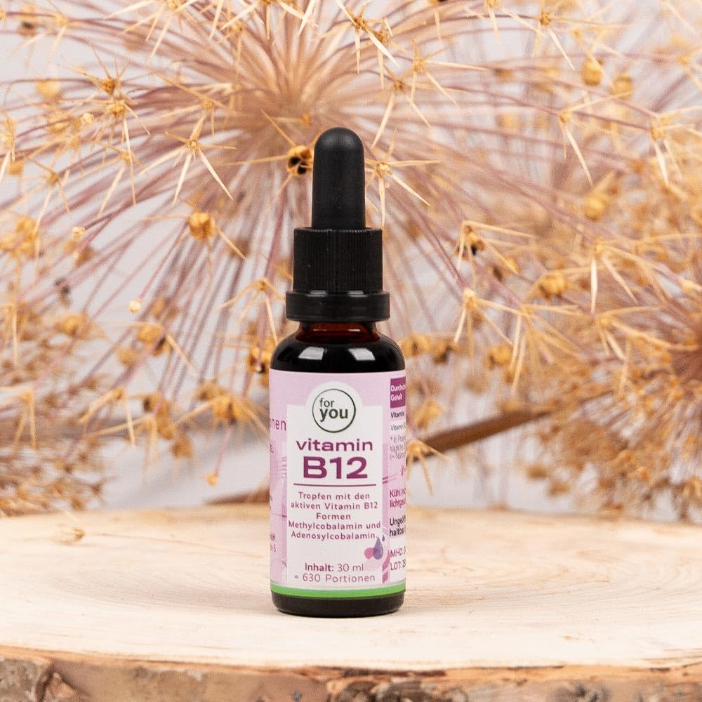 for you Vitamin B12 Tropfen 2x 30ml - beide Aktivformen Methylcobalamin & Adenosylcobalamin in Wasser gelöst, ohne Alkohol - 250 µg pro Tropfen
