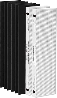 CPGSY H13 True HEPA Replacement Filters 2 Pack, Compatible with Fellow AeraMax 90/100 and AeraMax DX5/DB5 Air Purifier. Part# 9287001 and 9324001 Include 2 H13 True HEPA Filters & 6 Activated Carbon Pre-Filters