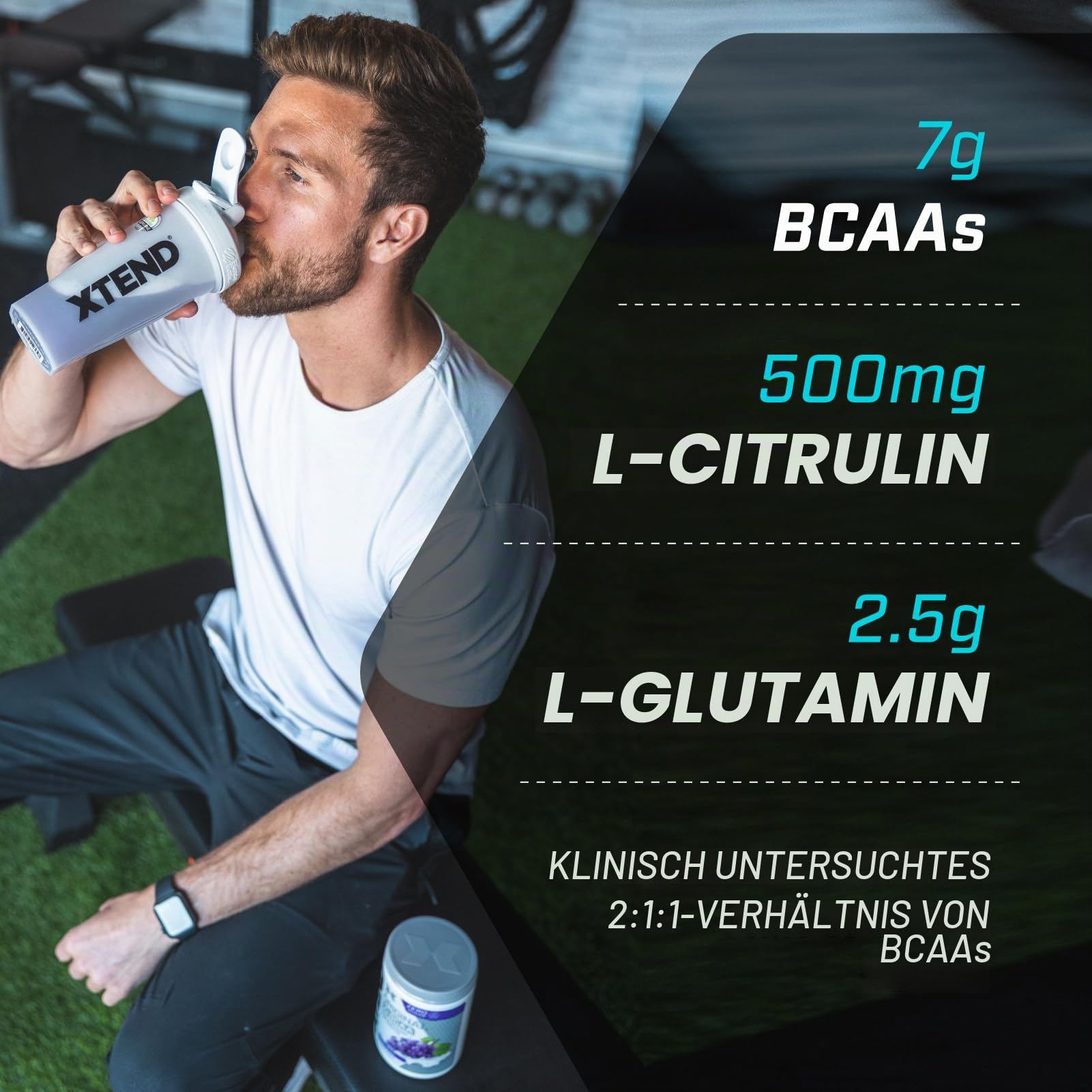 XTEND Original - BCAA-Pulver - Icy Blue Raspberry (Himbeere) | Ergänzungsmittel mit verzweigtkettigen Aminosäuren | 7 g BCAA + Elektrolyte für Regeneration & Hydration | 90 Portionen