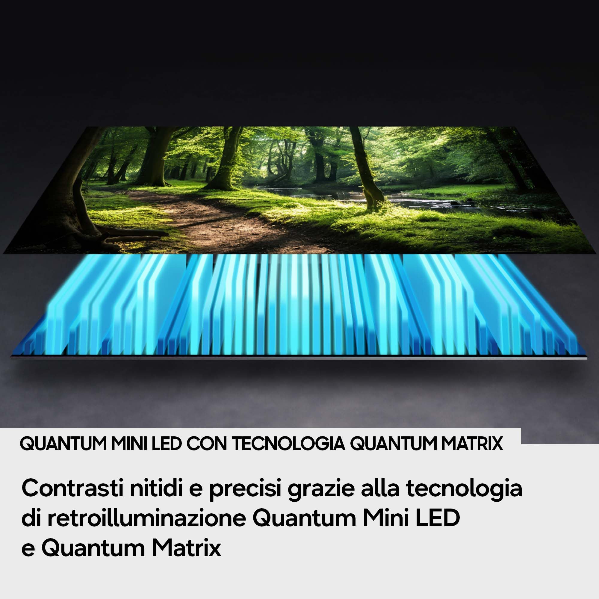 Samsung Smart TV 65" QE65QN72HAUXZT Neo QLED 4K Mini LED, NQ4 AI Processor, Quantum Mini LED, Real QLED 100% Colour Volume, HDR 10+, Motion Xcelerator 50Hz, Vision AI, AirSlim Design, Alexa, 2026