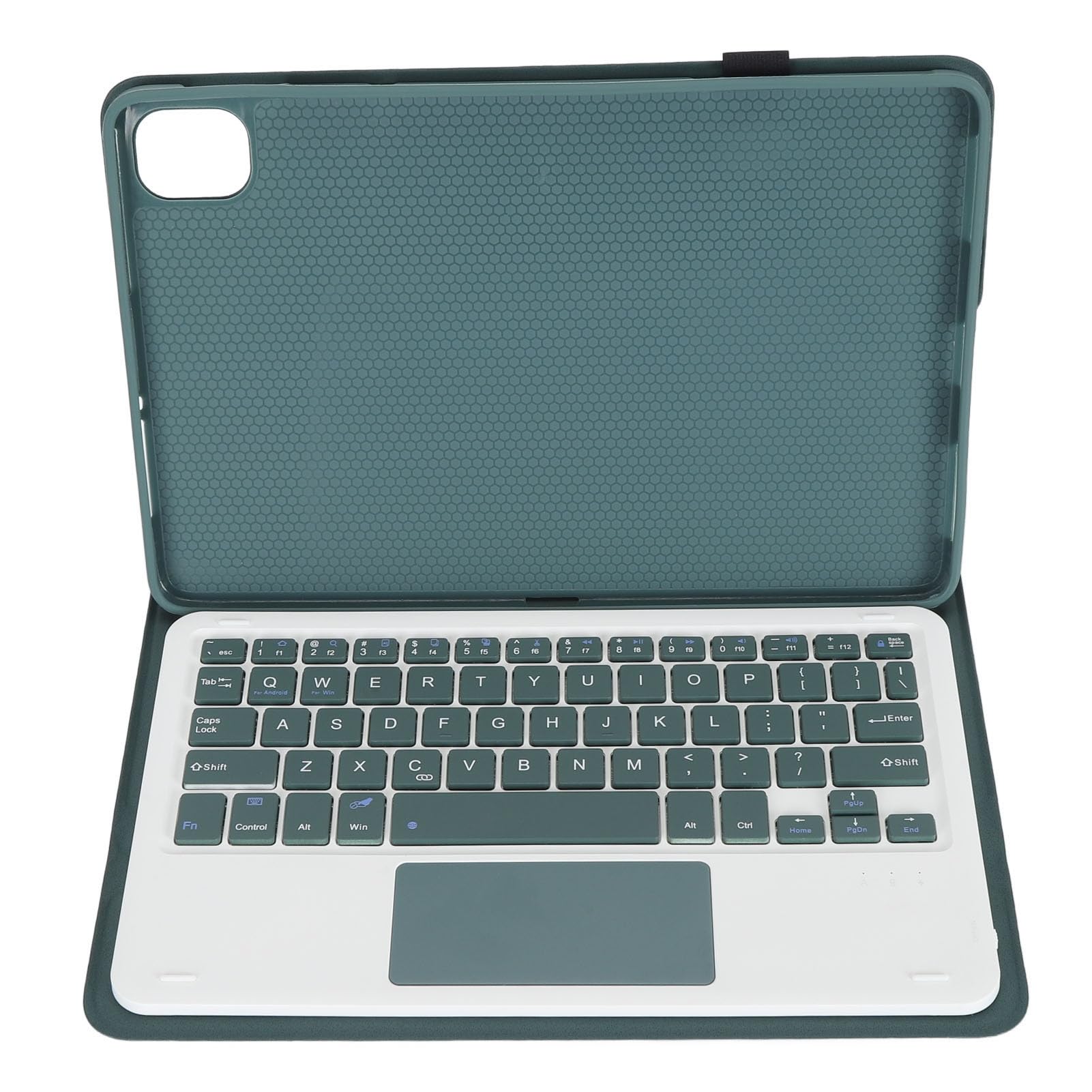 Jiawu Custodia con Tastiera Bluetooth per Pad 5 e 5 Pro da 11 Pollici, Rimovibile con Touchpad e Slot per Matita Magnetica, Custodia Protettiva Sottile e Leggera per Tablet con Copertura Completa e